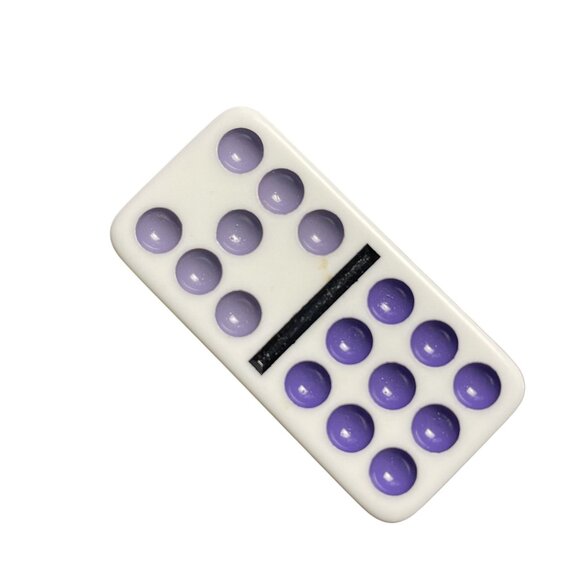 Double Twelve Dominoes Replacement Tile 7 9 Color Dot mq - Picture 2 of 3